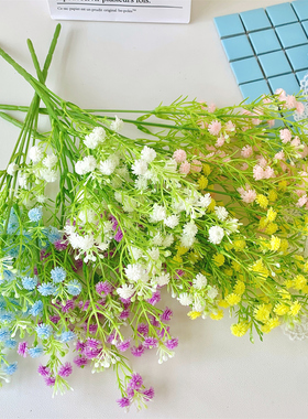 田园软胶满天星仿真花假花干花花束摆设高档家居民宿插花装饰摆件