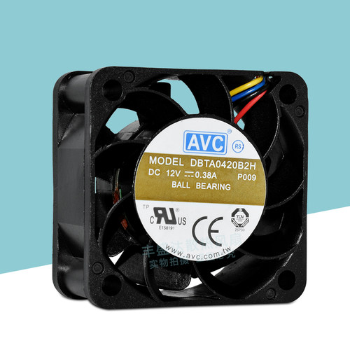 原装AVC 4020 DBTA0420B2H 12V0.38A高转速4线PWM调速散热风扇4CM - 图0