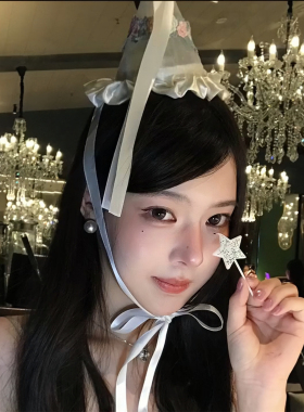 甜美公主刺绣花朵生日帽