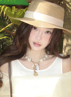 海边度假风海螺贝壳项链