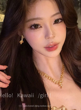 晚宴千金~轻奢贵气感香槟色项链