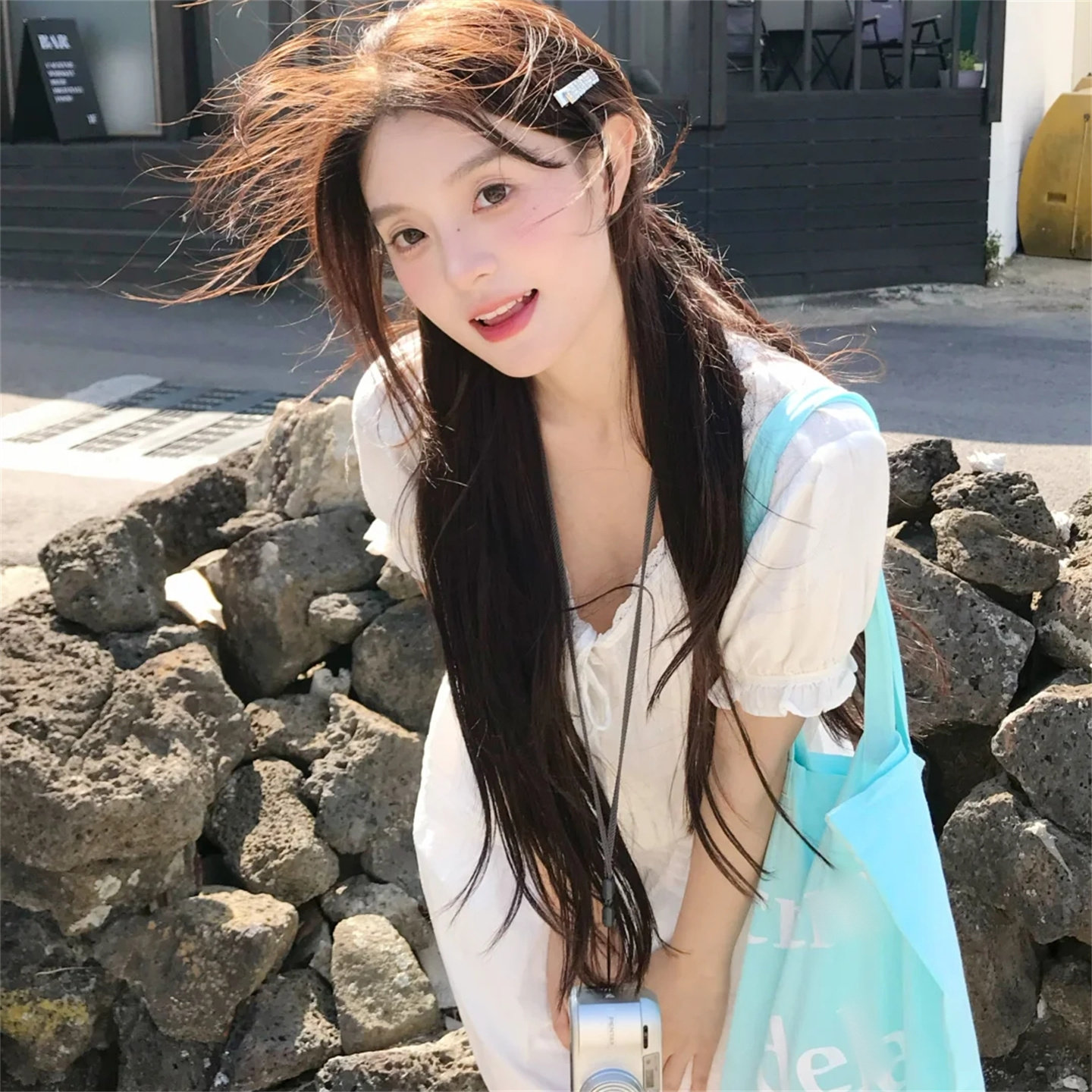 博主同款薄荷绿帆布印花字母包休闲外出旅游单肩夏季薄款帆布袋女,淘宝优惠券,粉丝福利购,淘宝优惠卷