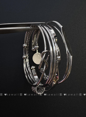 Vintage古着哥特风多层手链