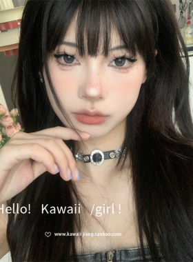 y2k小众复古简约个性黑色项链