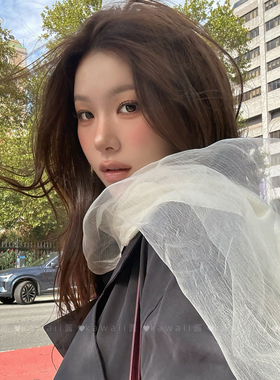 薄款透感棉麻长丝巾女