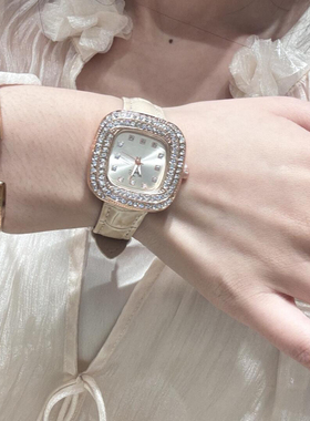 韩系ins风满天星方形手表