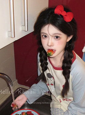 甜美红色蝴蝶结发夹女头饰鸭嘴夹