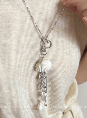 夏日海边沙滩贝壳海螺项链