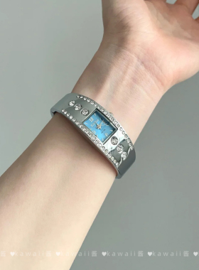 Vintage古着清凉感海洋蓝手表