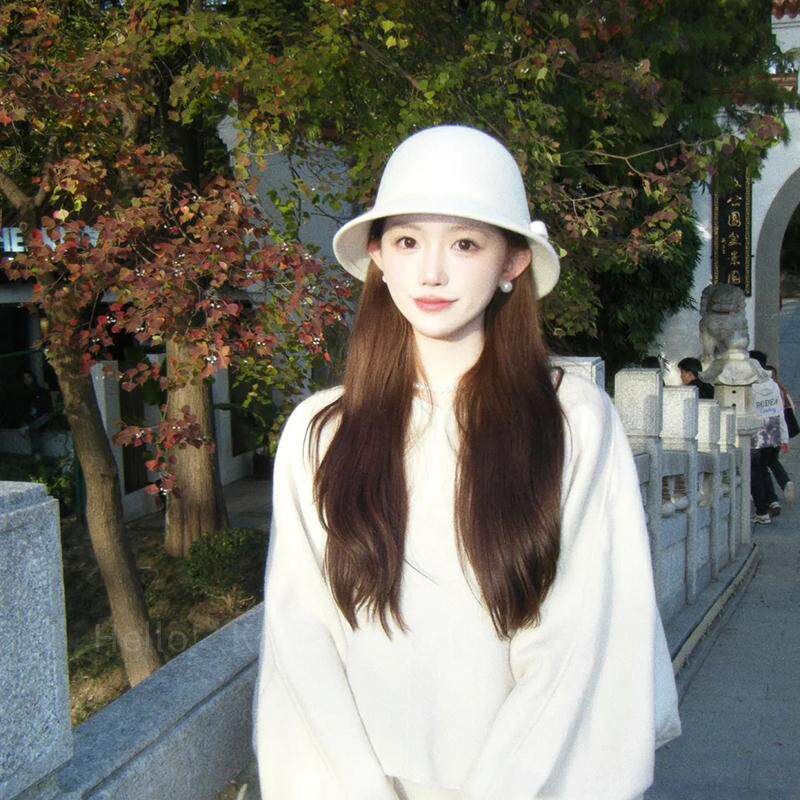 法式留洋大小姐千金帽渔夫帽子春夏名媛赫本风小香风女显脸小礼帽