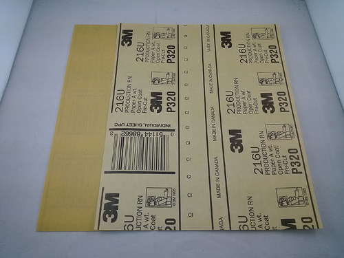 3M 216U干磨砂纸黄色沙砾 木工制品/座椅板凳 手磨粗干砂底漆打磨 - 图2