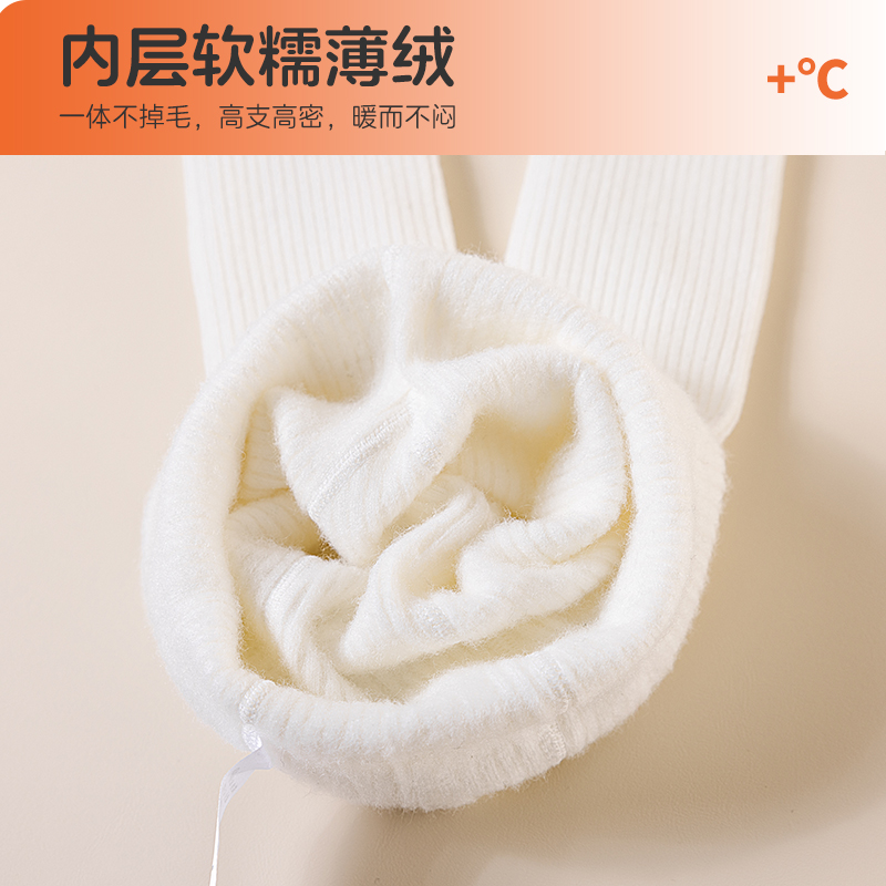 女童打底裤秋冬款薄绒纯棉宝宝裤子外穿中厚纯棉儿童春秋长裤加绒 - 图1