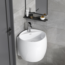 Wall-mounted washbasin integrated ceramic table basin wall-mounted washbasin deepened washbasin Balcony Toilet Wash table