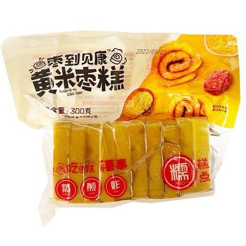 山西特产 沟门前黄米枣糕 油炸年糕 过年枣糕 手工特产糯米糕 - 图3