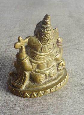 藏佛纯铜财宝天王鎏金仿古装饰品