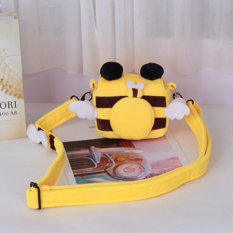 可爱数码相机包g7x3卡片机包保护套索尼 zv1相机包卡通斜跨蜜蜂包 - 图0