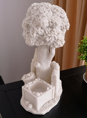 海淘苹果树白膜装饰摆件可DIY 27*17