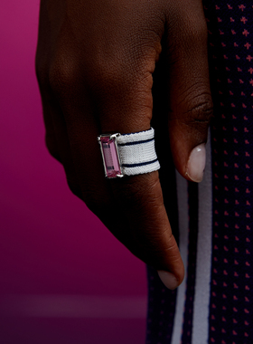 PH5联名针织锆石弹力戒指