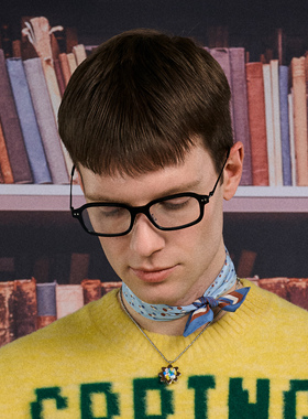 TysGrocery手工钉珠串珠花朵项链