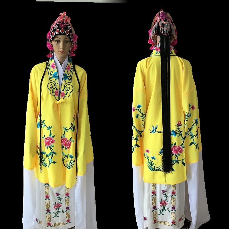 越剧京剧黄梅戏剧古装戏曲练功舞蹈服装青衣花旦小姐衣服 女对披