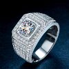Zirconia studded men's classic baby's breath ring