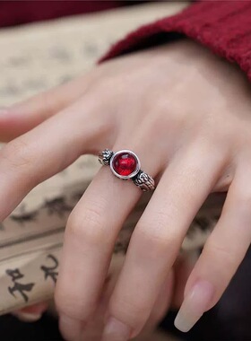 转运铜钱貔貅戒指女复古