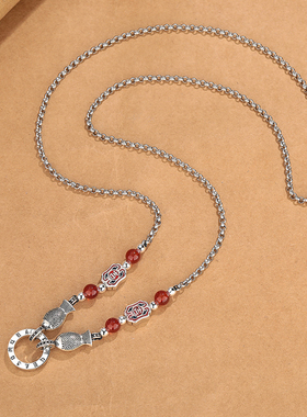 长款可拆分复古双面万能扣项链