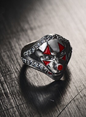 杰森面具戒指男女复古个性设计感