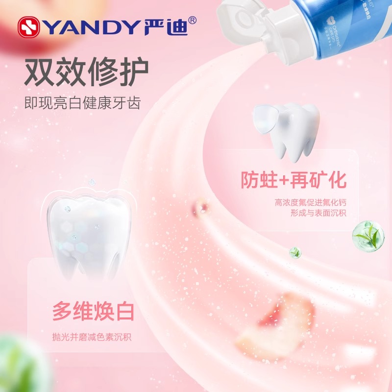 严迪正畸牙膏高氟含氟焕白整牙矫正防蛀抑制牙菌斑护龈脱矿防护 - 图0