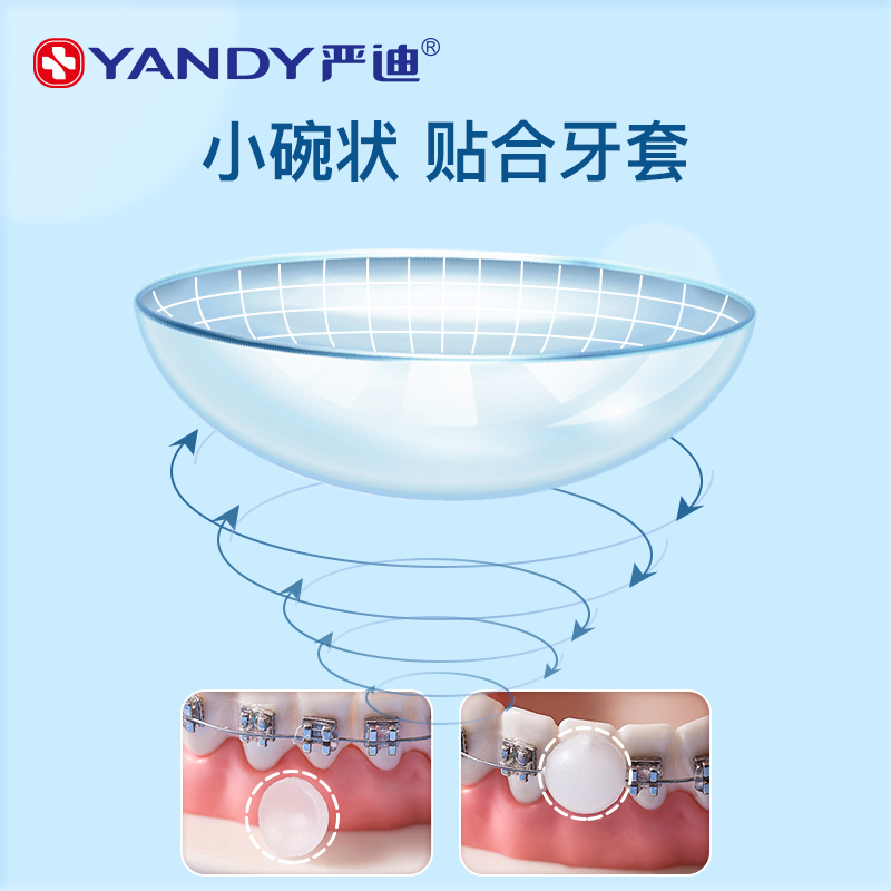 严迪正畸保护蜡颗粒款独立包装牙齿矫正托槽牙套蜡防磨嘴食品级 - 图2