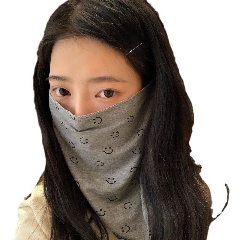 ins夏季时尚全脸防晒遮阳护脸护颈网红小红书素颜遮脸面罩女潮人 - 图3