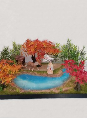 餐桌手工模型手办酒店创意摆件