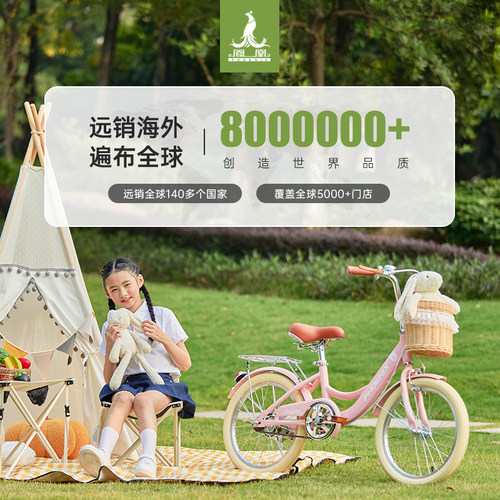 凤凰儿童自行车青少年女孩6-8一12岁15中大童小学生脚踏公主单车 - 图2
