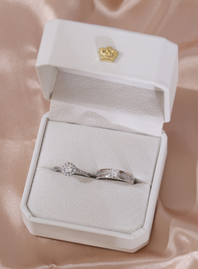 情侣锆石日韩气质仿真婚戒时尚