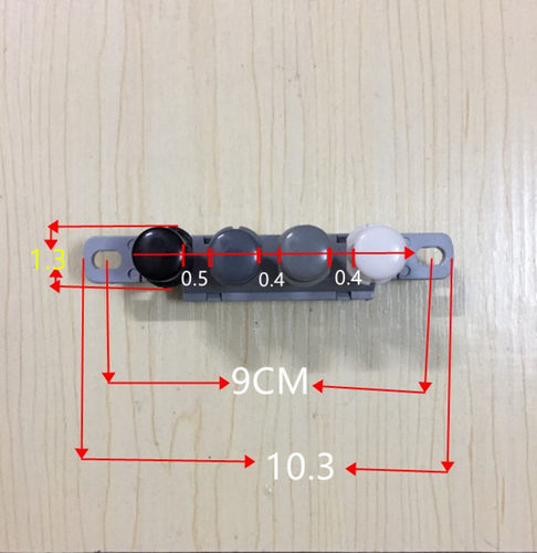 台式电风扇落地扇配件通用琴键式开关4键3档开关电风扇按键开关 - 图0
