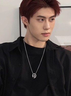 双环项链男简约轻奢百搭高级感