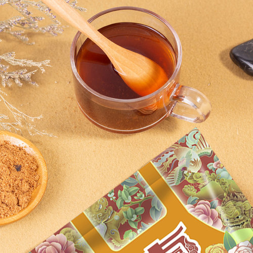 古福姜汁红糖 300g*2袋甘蔗榨取老红糖手工糖食用土红糖装红糖 - 图0