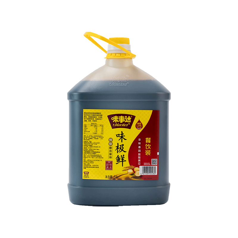 味事达味极鲜特级酱油5L*1桶黄豆酿造生抽餐饮商用大桶装酒店专用