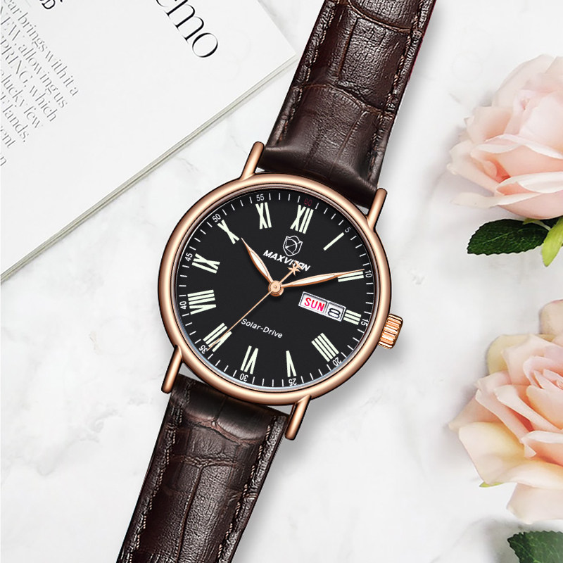 玛斯威顿女防水时尚男士皮带手表 玛斯威顿国产腕表