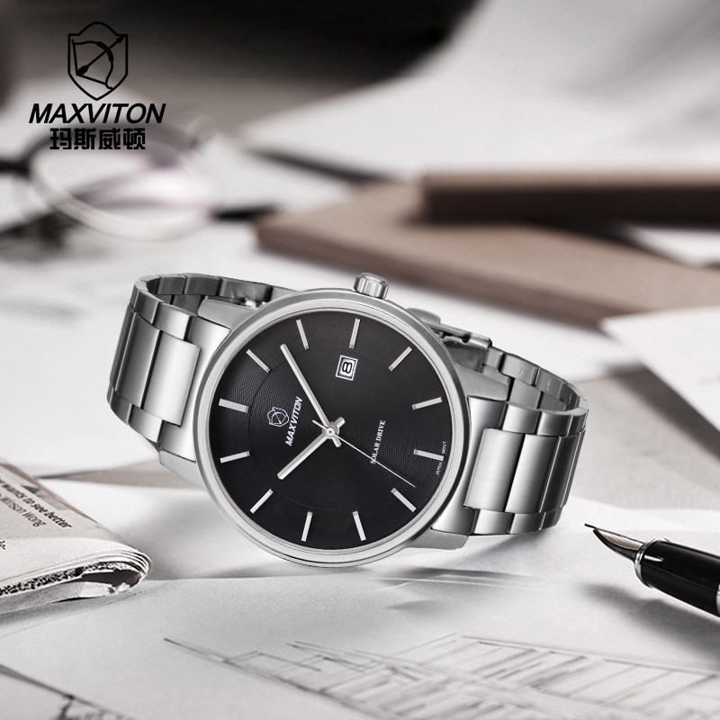 玛斯威顿薄款男士潮流时尚简约男表 玛斯威顿国产腕表