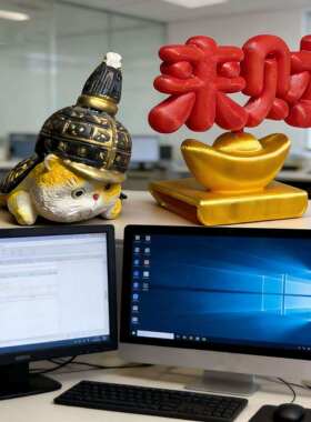 2026马来财工位摆件解压高颜值