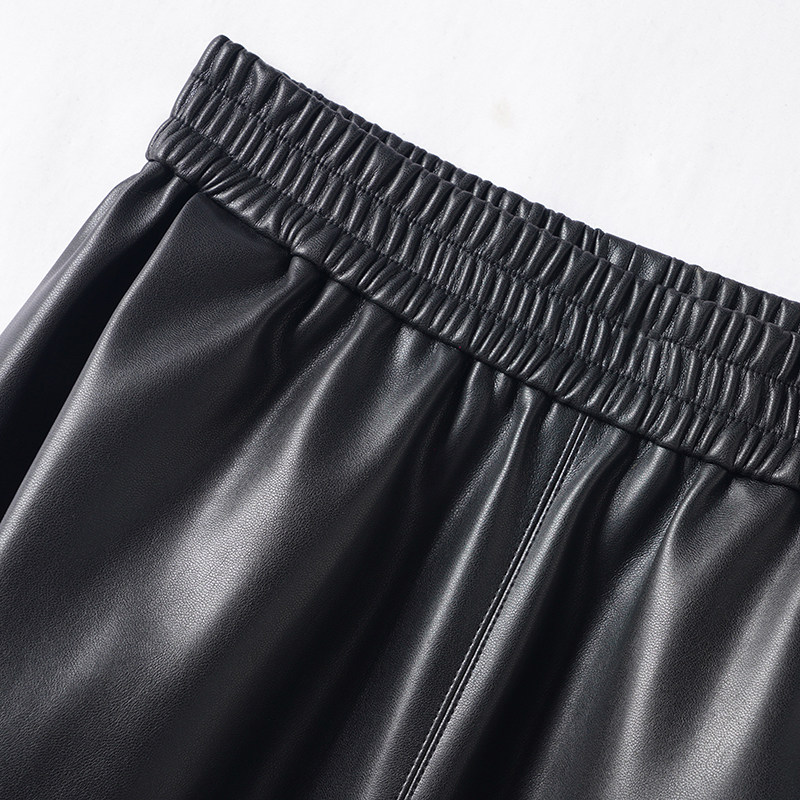 海宁真皮皮裤女2025秋冬新款绵羊皮长裤高腰显瘦休闲百搭阔腿皮裤,淘宝优惠券,粉丝福利购,淘宝优惠卷