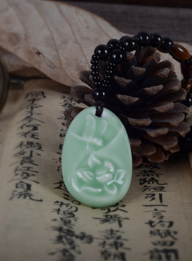 毛衣链陶瓷挂脖文艺范服饰配件