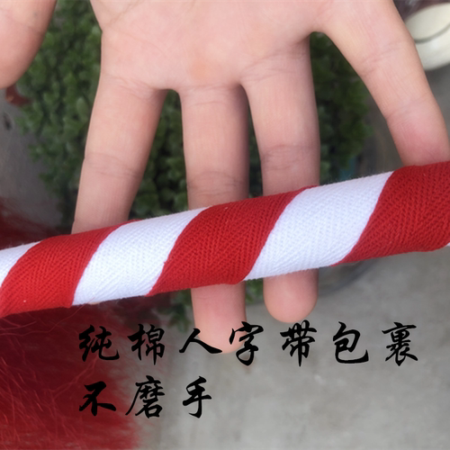 戏曲红缨枪戏剧花枪京剧道具儿童单枪双枪刀马旦武术枪红樱枪长枪 - 图1