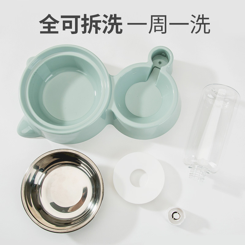 狗碗狗狗喂食器猫咪自动饮水器不湿嘴狗盆食盆水碗饮水机宠物用品 - 图3