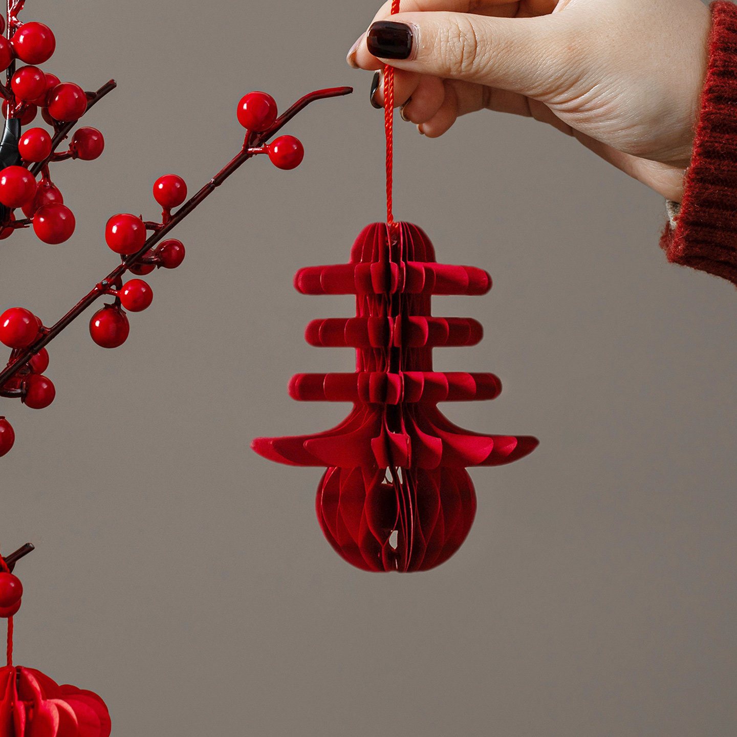 春字小挂件新年装饰用品2026马年新款蜂窝球盆景挂饰过年家用布置,淘宝优惠券,粉丝福利购,淘宝优惠卷