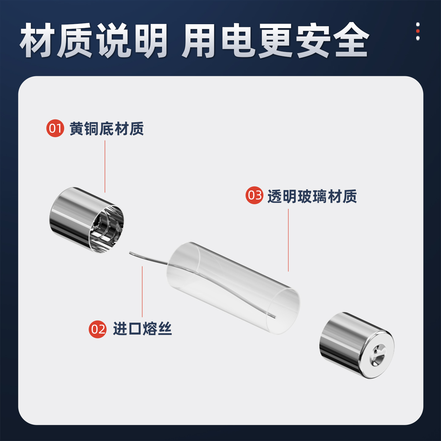 5x20  6x30mm玻璃保险丝管250V 0.5A 1A 2A 3A 4A 5A 8A-30A - 图1