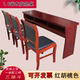Student desk double table wood veneer school conference table