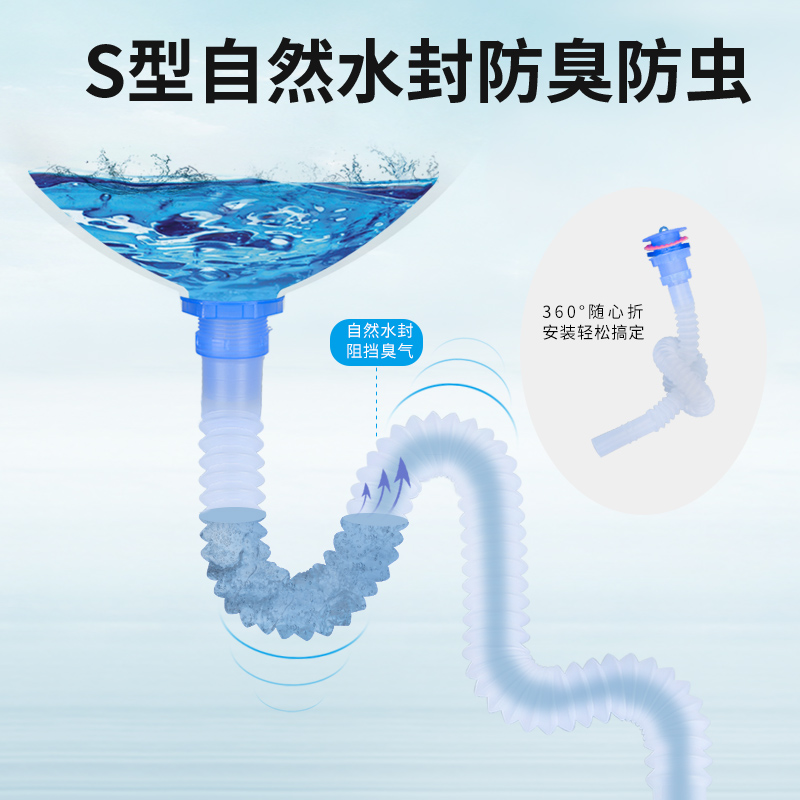 墩布拖把池下水塑料拖布池落水头40/50下水管陶瓷水池去水器 - 图0