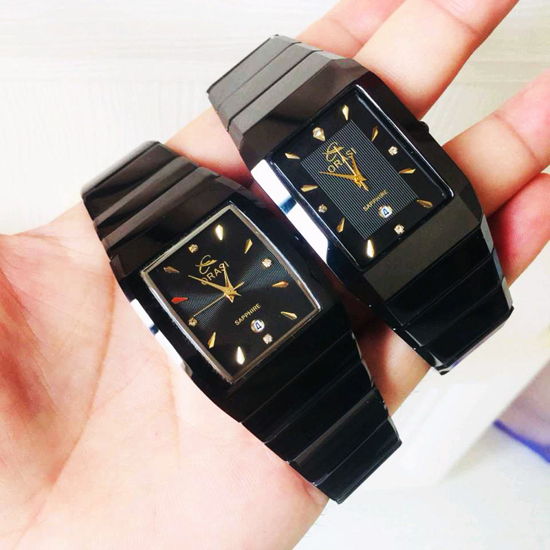 2020新款十大正品名牌长方形石英表 欧力狮国产腕表